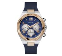 GUESS Montre à affichage analogique 'EQUITY' bleu marine / or, Taille One Size