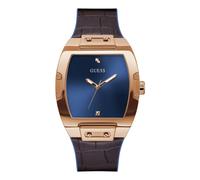 Guess - Montre Bracelet en Cuir Style Minimaliste - Homme - Accessoires - Jaune - Taille: ONE Size