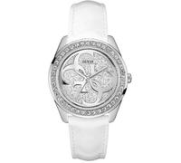 GUESS Montre bracelet Femme - Cuir - Blanc