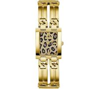 Guess Montre MOD ID Femme – Acier inoxydable doré, Cadran imprimé animal, Quartz