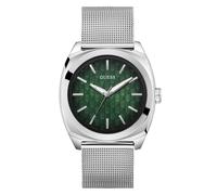 GUESS Montre à affichage analogique 'Marshall' vert foncé / argent, Taille One Size
