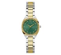 Guess Montre Charlotte GW0767L4 – Analogique Quartz pour femmes – Or/Vert/Argent 30 mm 1 ATM