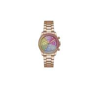 Guess Montre Complication Femme avec Cadran Rose Analogique et Bracelet en Acier Inoxydable Or Rose GW0483L3
