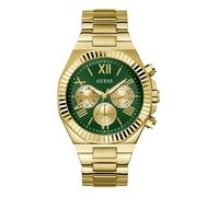 Guess Montre GW0703G2 Equity Homme Dorée Quartz Bracelet Vert