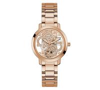 Guess Quattro Clear Montre Femme Acier Doré Rose Gw0300l3 Doré