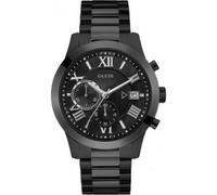 GUESS Montre à affichage analogique 'Atlas' noir / argent, Taille One Size