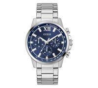 Guess Montre Homme Walker GW0900G4, Quartz, multi-cadrans bleu marine/argent, Taille Unique