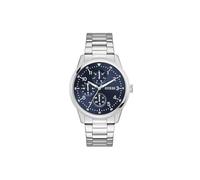 GUESS Montre multifonction argentée pour homme, 44 mm