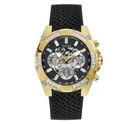 GUESS Hommes Analogique Quartz Montre avec Bracelet en Silicone GW0333G2