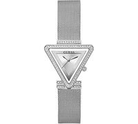 GUESS Montre pour femme 34 mm, Ton argenté/maille/ton argenté/argenté, FAME