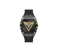 Guess Montre pour Homme GW1072G2 Phoenix Quantum 44 mm en Acier Inoxydable Noir, Quartz, Verre minéral, 5 ATM, Bracelet en Silicone