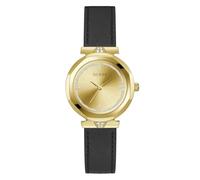Guess Montre Rumour pour femme en cuir, or, bracelet