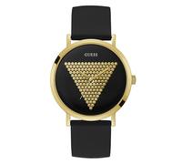 Guess Montre Imprint W1161G1 – Affichage analogique, Silicone noir et or – Homme