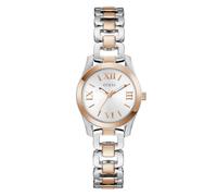 Guess Montre Veda pour Femme Or Rose/Argent 28 mm avec Bracelet en Acier Inoxydable et Protection Contre l'eau 3 Bar - GW0927L5