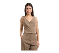 Guess - Nausica Tailored Vest - Femme - Vestes - Brun - Taille: 38 FR