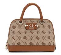 GUESS Neda Dome Satchel Bag Latte Logo