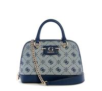 GUESS Neda Dome Satchel, Sac à bandoulière Femmes, Logo Bleu Marine, Taille Unique