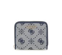 GUESS Neda Petit Portefeuille zippé avec Logo Bleu Marine