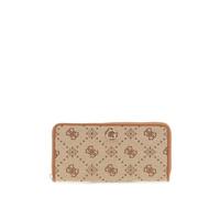 GUESS Neda SLG Large Zip Around Wallet L Latte Logo
