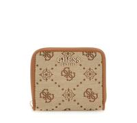 GUESS Neda SLG Zip Around Wallet S Latte Logo