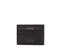 Guess New Boston Card Case, Portefeuille Homme, Noir (Black), 0.5x7.5x10 Centimeters (W x H x L)