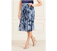 GUESS New Giselle Pleated Floral Ink Mini Skirt Print Taille: 40 | Jupes Outlet | Femme |