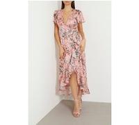 GUESS New Juna Long Dress Eucalyptus Floral Pr Taille: XS | Robes longues Outlet | Femme |