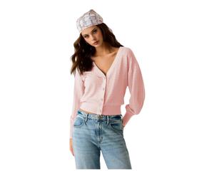 Guess - Nina Cardigan - Femme - Pulls - Rose - Taille: 42 FR