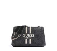 Guess Noelle 4G Logo Sac porté épaule gris foncé, femme