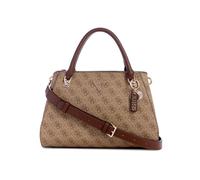 GUESS Noelle Girlfriend Satchel Latte Logo/Brown