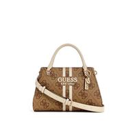 GUESS Noelle II Luxury Satchel Bag Latte Logo