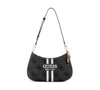 GUESS Noelle II Top Zip Shoulder Bag, Sac à bandoulière Femme, Logo Charbon, Taille Unique