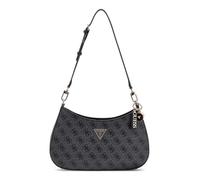 Guess Sac à bandoulière Noelle II zippé logo Charbon