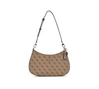 Guess Women's Noelle Faux Leather Zip Shoulder Bag Latte Taille unique Female
