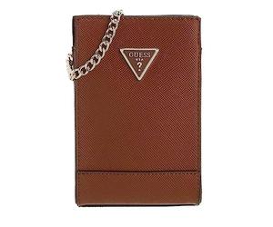 GUESS Noelle Mini Chit Chat Phone Bag Cognac