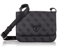 GUESS Noelle Mini Crossbody Flap, Sac Femme, Taille Unique, Coal., Taille unique