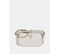 Guess Noelle Mini pochette à fermeture éclair gris clair