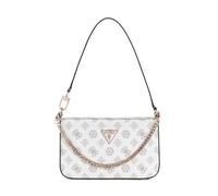 GUESS Noelle Mini sac à main zippé pour femme, Logo blanc, One Size, Noelle Mini Top Zip Épaule