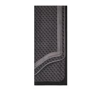 GUESS NOELLE PRINTED SCARF 90X180.COAL LOGO U