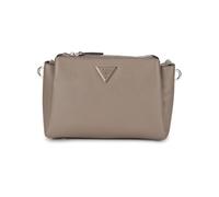 GUESS Noelle Sac à bandoulière triple compartiment pour femme Taille unique, Taupe foncé, Taille unique