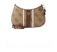 Guess - Noelle Shoulder Bag - Femme - Sacs - Brun - Taille: ONE Size
