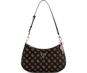 GUESS Noelle Top Zip Shoulder Bag Mocha Logo