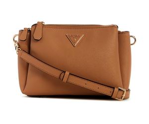 GUESS Noelle Triple Compartment Crossbody Bandoulière à trois compartiments pour femme, taille unique, beige, Taille unique