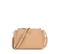 GUESS Noelle Triple Compartment Crossbody, Sac à bandoulière Femmes, Beige, Taille Unique