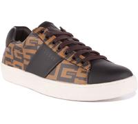 GUESS Nola Fm7Nollel12 4G Hommes Coupe Basse Casual Baskets en Marron Taille 6 -