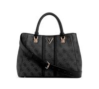 GUESS Noreen Girlfriend Satchel, Cartable, poignée supérieure Femme, Logo Charbon, Taille Unique