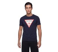 Guess Original Logo Tee - T-Shirt Homme Slim Col Rond Manches Courtes