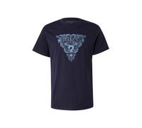 GUESS Originals T-Shirt bleu marine / bleu clair, Taille XL