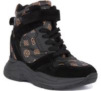GUESS Orlando Court Talon Chelsea Femmes Bottes en Noir Marron UK 2 - 8