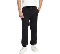 GUESS Pantalon de jogging droit taille mi-haute en mélange de polyester Falkor, Noir, XL